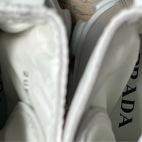 Prada Monolith Mini Bag Lug Sole Combat Boot SZ 9 US Mens Logo Pouch Ankle Black - Picture 13 of 14